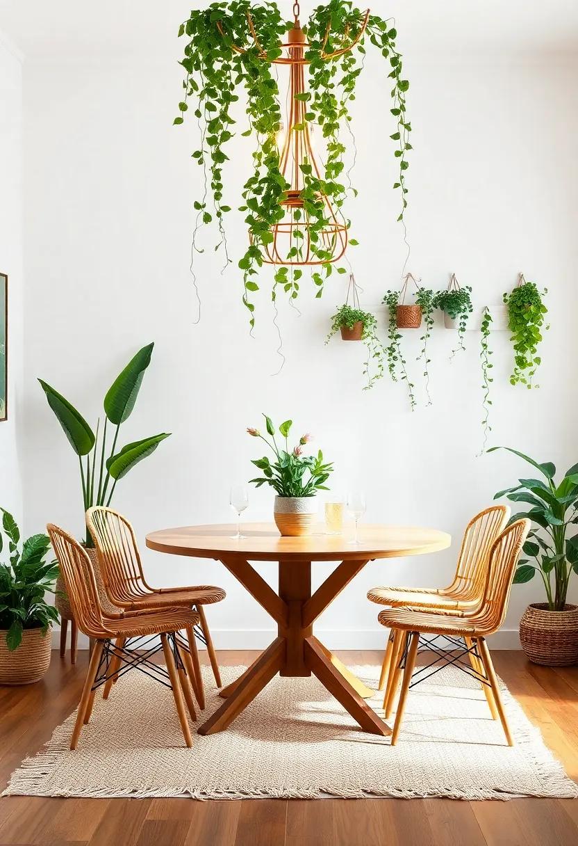 Incorporate Plants: Fill your dining space with lush greenery; think potted plants, hanging vines, and herb arrangements for‍ a fresh,⁢ vibrant look