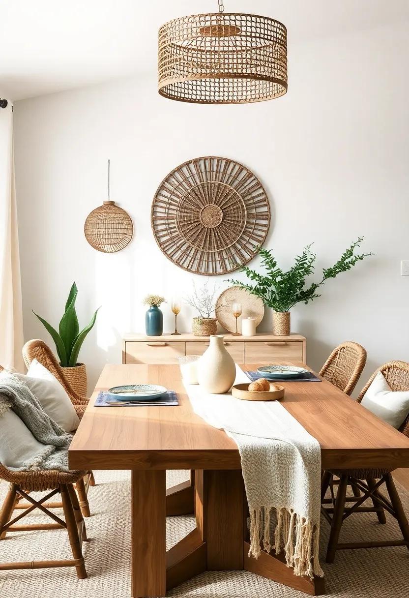 Layer Natural Textures: Combine wood, wicker, jute,‍ and linen to add depth and warmth, making your dining ‍space feel inviting and cozy