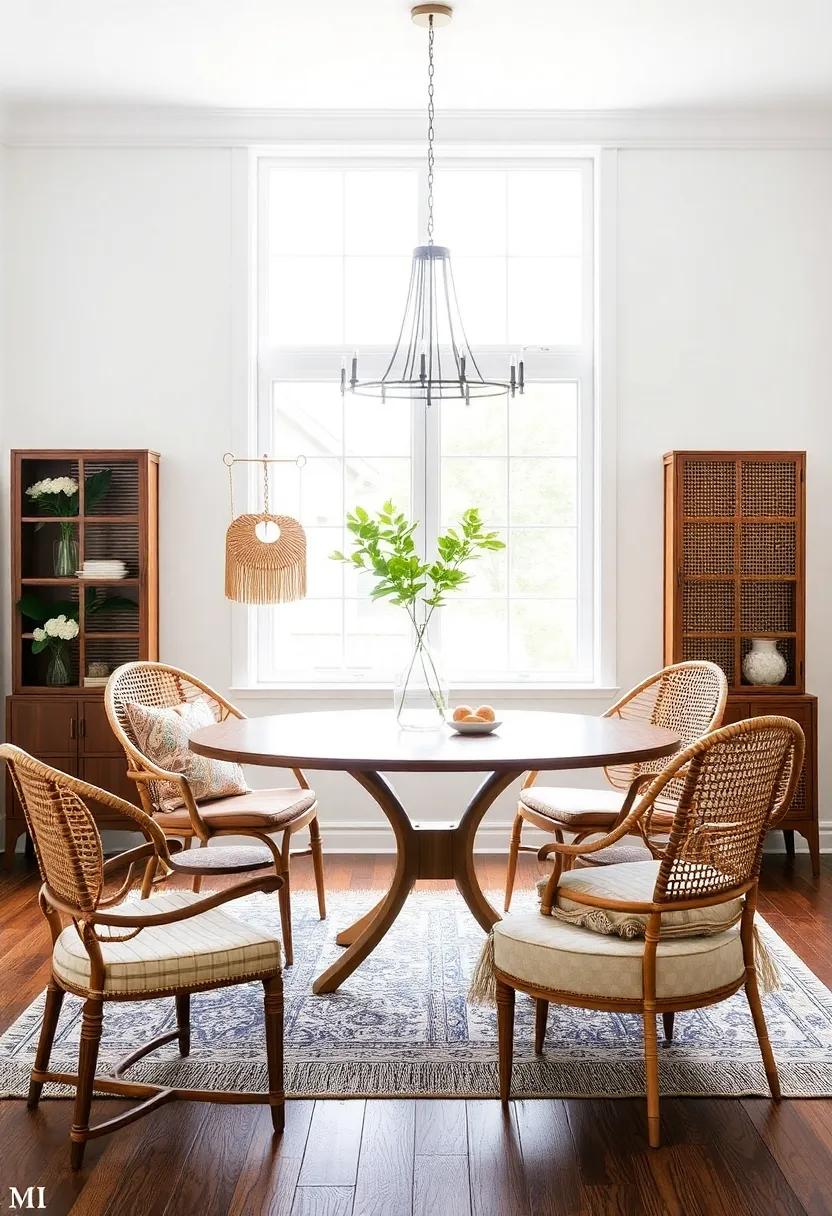 Mix and Match Seating: choose a variety ⁣of⁣ chairs—think‍ vintage finds, rattan, and even a plush upholstered bench—to create ‍an eclectic and‌ inviting setting