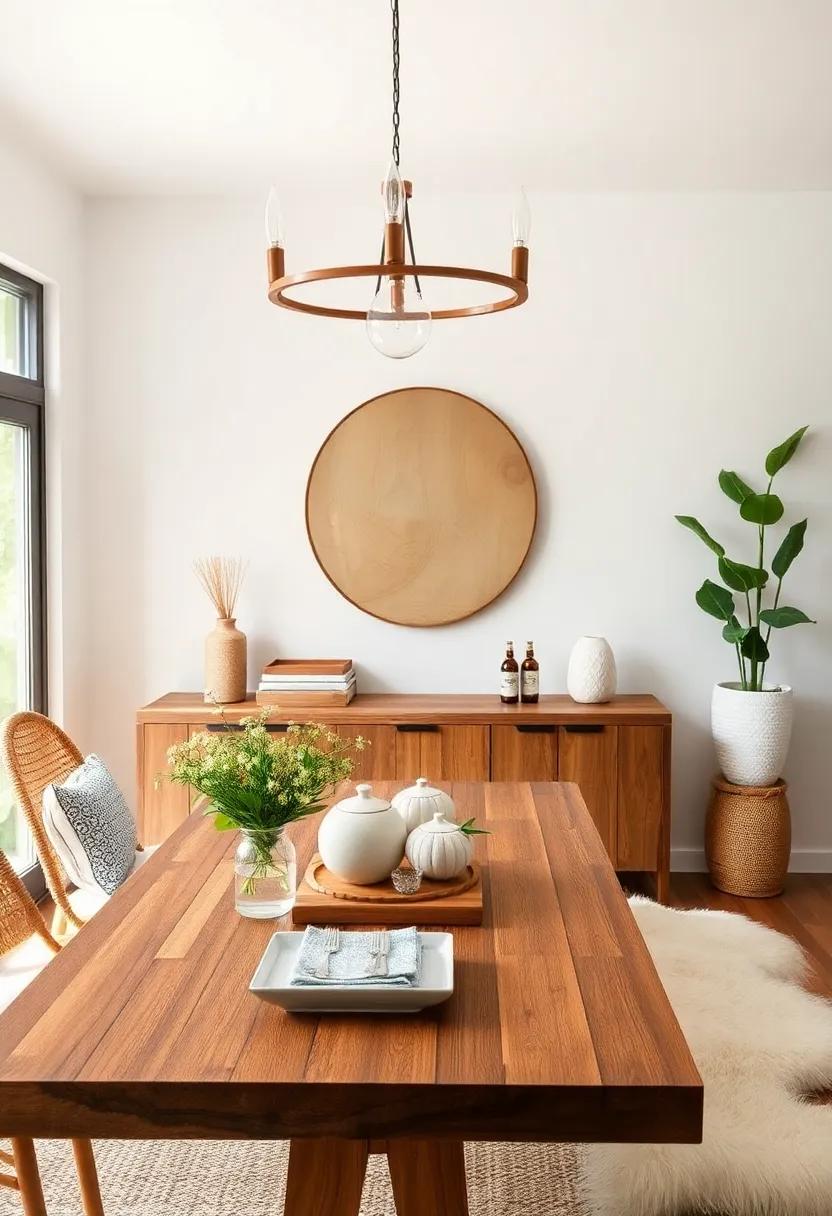 Natural Wood Accents: Incorporate natural wood elements in⁢ your decor, ​such as ⁣reclaimed wood beams or stylish wooden ‌trays, to bring warmth and organic beauty