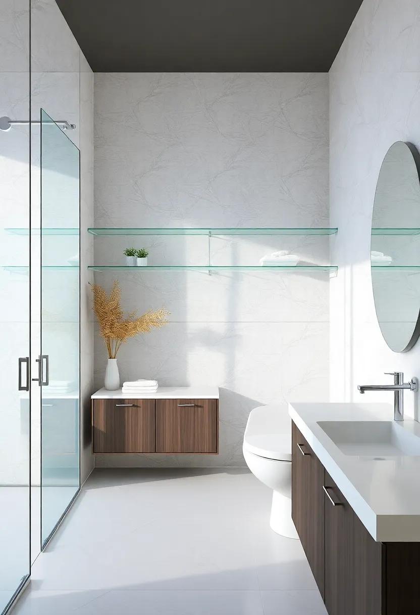 Glass Accents: Incorporate ‍glass shelves or transparent ⁢cabinetry to ⁤keep​ the⁤ space feeling open‍ and⁤ airy