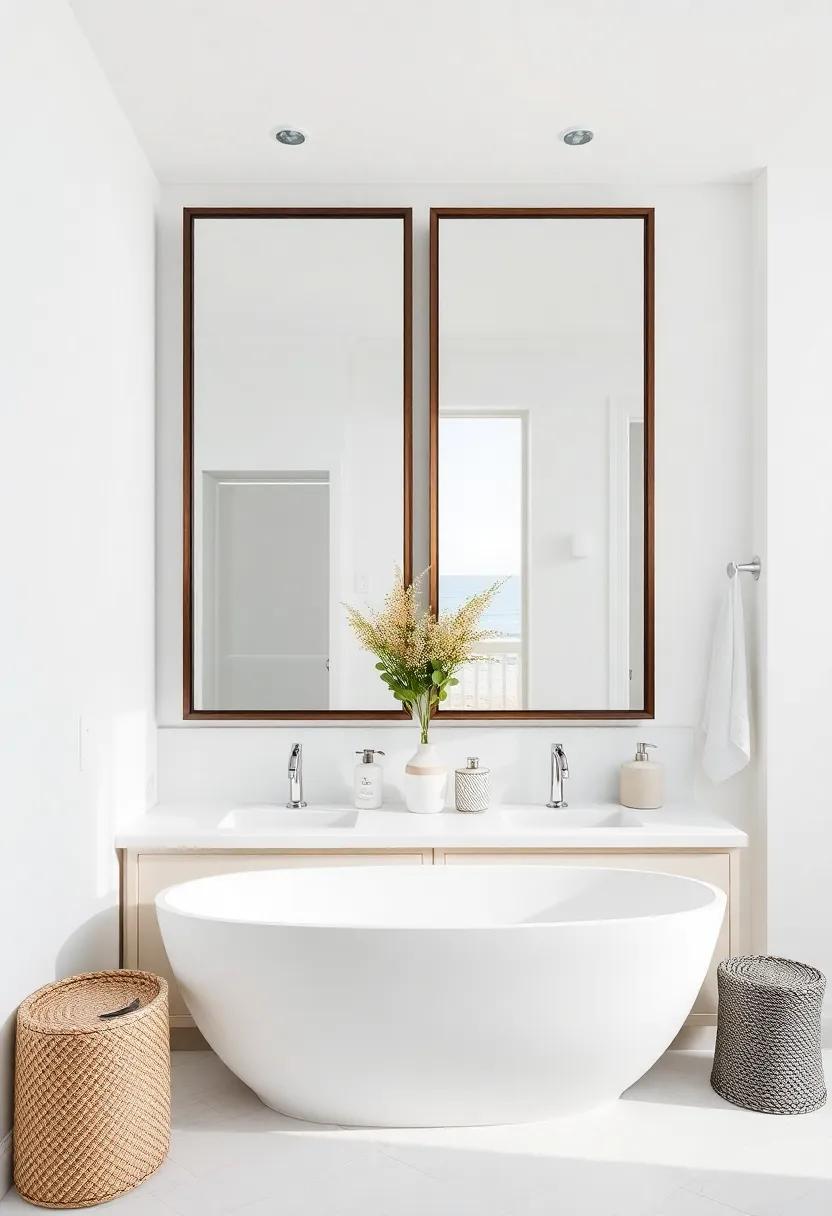 Mirrors to Reflect Light: ‍Opt for large mirrors ‌that can‍ reflect ⁤both light and views, making your bathroom feel larger and more inviting