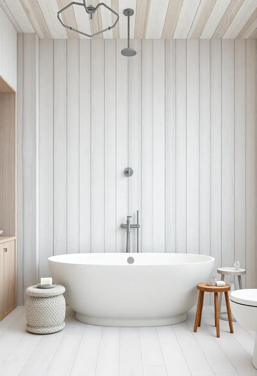 Whitewashed Wood Elements: Utilize​ whitewashed​ woods throughout the design ⁤for ⁢a⁢ casual, ⁣beachy feel that remains elegant