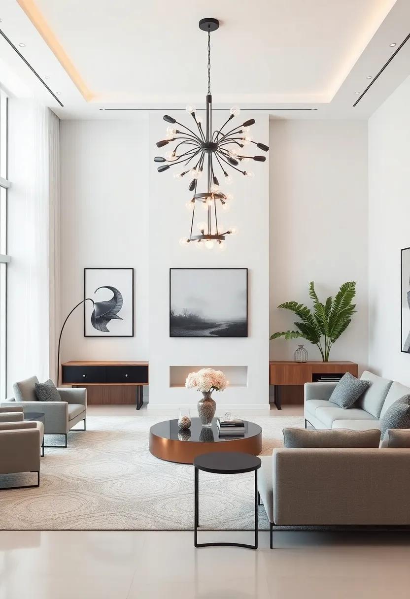 Invest in ⁤Statement⁢ Lighting:⁢ Opt for unique chandeliers or sculptural floor lamps that serve as ​art ‍pieces while illuminating your space
