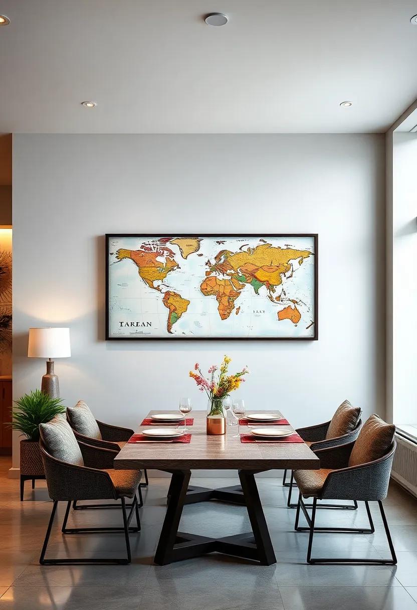 Map Wall Art: Showcase your love for travel with framed maps of your favorite destinations, adding ⁢personal‍ flair and sparking wanderlust