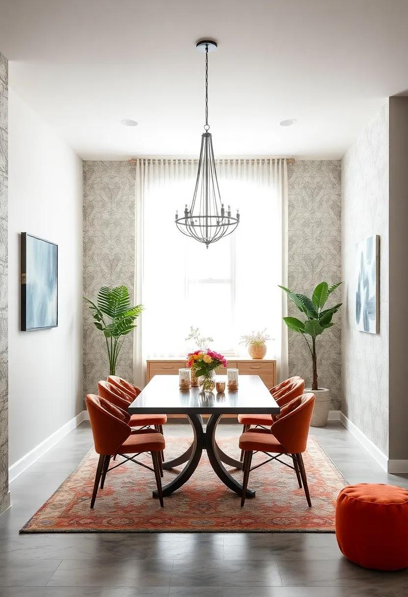Transform Your walls with removable Wallpaper: Add pattern and style⁢ to your dining room walls with removable⁤ wallpaper ‌that’s easy to change when ‍you want a new look