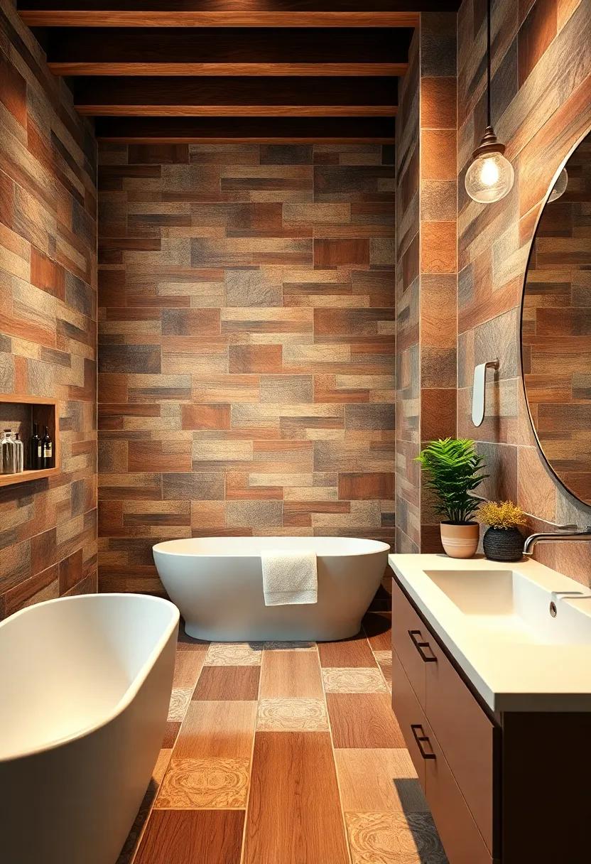 Textured Tiles: adding Depth and Character to Your⁣ Bathroom