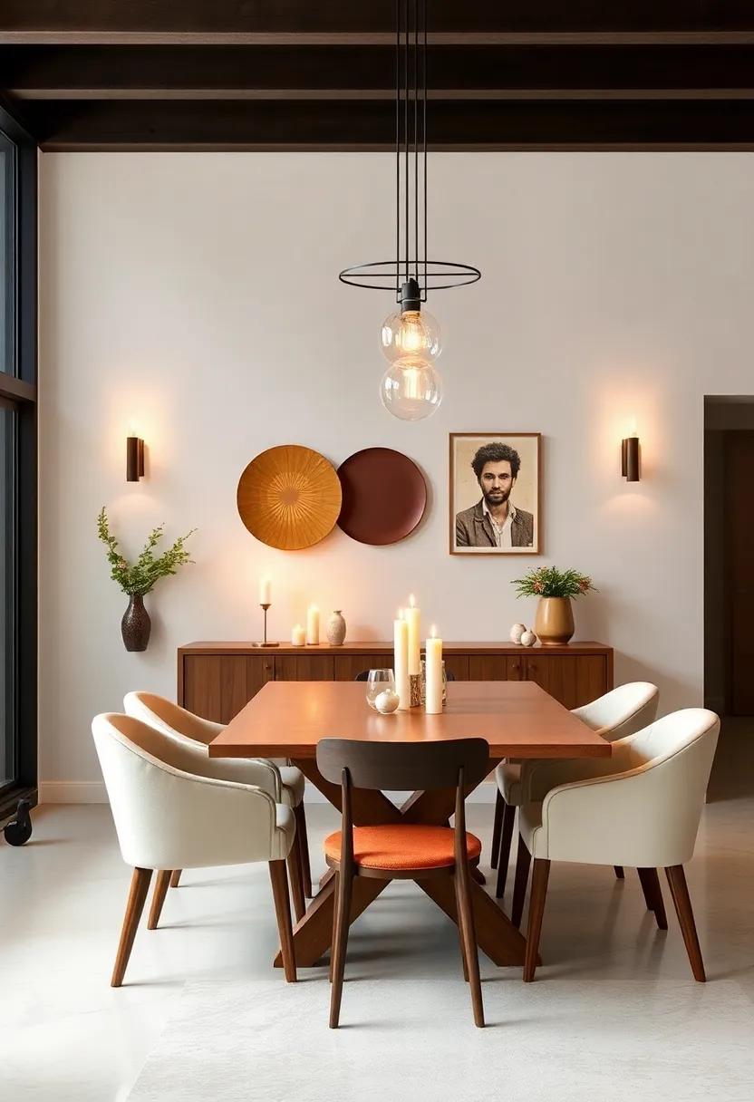 Layered Lighting: Combine different light⁤ sources like pendant lights, sconces, and candles to create a warm glow⁣ that enhances the dining experience