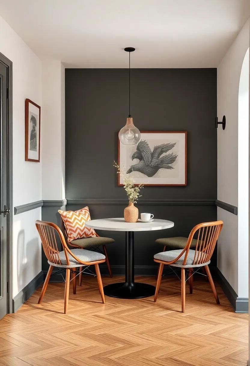 Cozy ‍Nooks: Create intimate spots with small tables and chairs in corners for⁤ a cozy dining‌ experience away from the main table