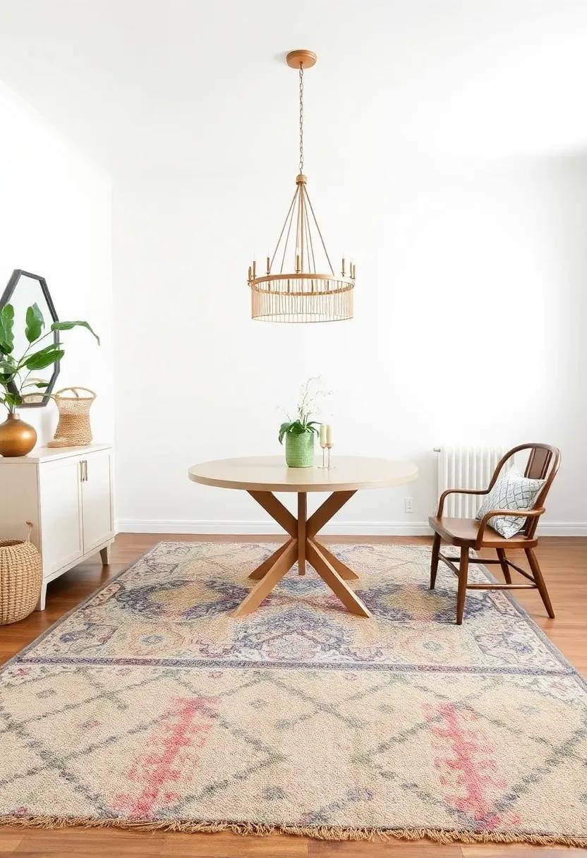 Layered Rugs:⁢ Use multiple rugs in‍ varying textures and colors to define the ‌dining area and add warmth underfoot