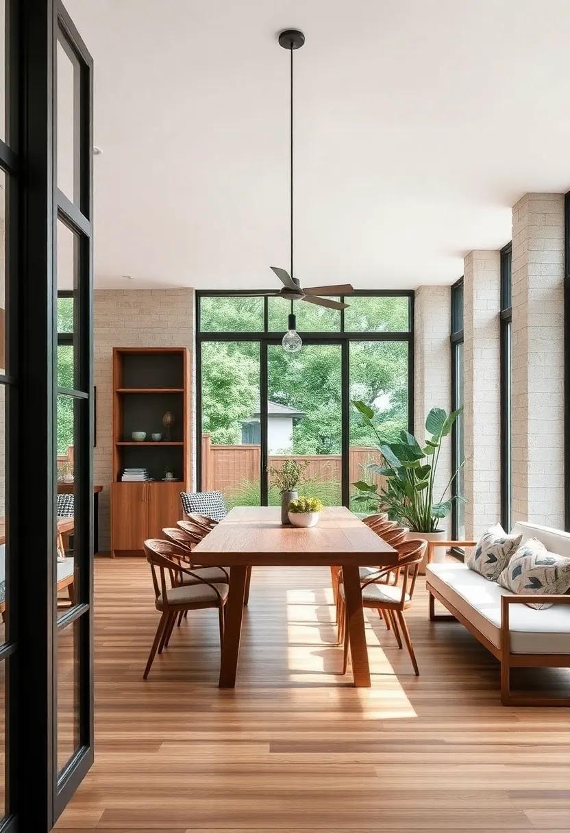 Outdoor Elements: Incorporate natural elements like stone or wood‌ that mimic an outdoor feel,making the dining room feel organic and warm