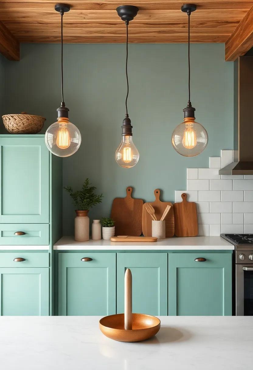 Artistic light fixtures: Replace generic lighting with statement pieces that reflect your unique style, whether it’s​ industrial, bohemian, or modern