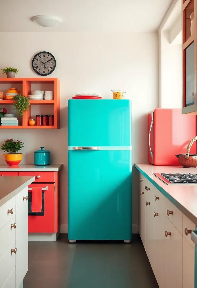 Bold appliances: Choose appliances in striking ⁢colors or‍ unique retro designs to make a confident statement ‍in your⁤ kitchen