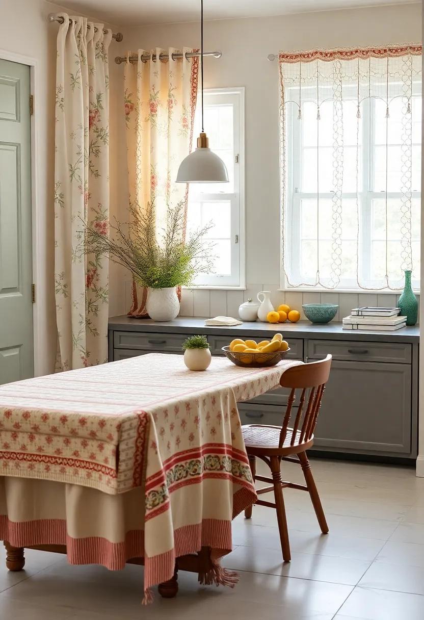 Layered textiles: ⁤Use a mix ⁤of patterns and materials in your kitchen linens, such ‌as tablecloths, curtains, and dish towels,⁤ for a warm⁤ and inviting look