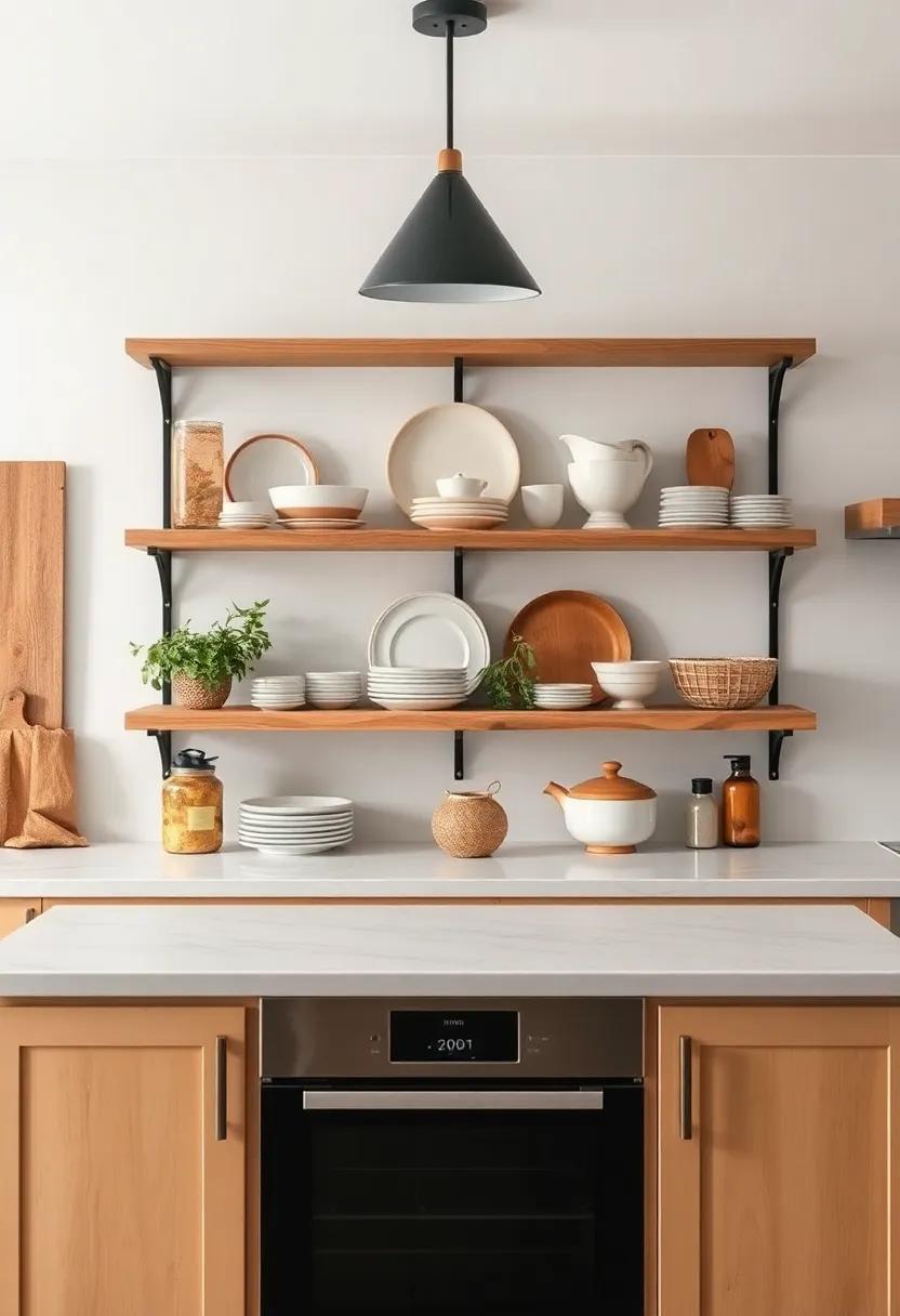 Open shelving: Use‌ your favorite dishes and decorative⁣ items ⁢as art by displaying them on⁤ open shelves for‍ a casual and⁤ welcoming vibe