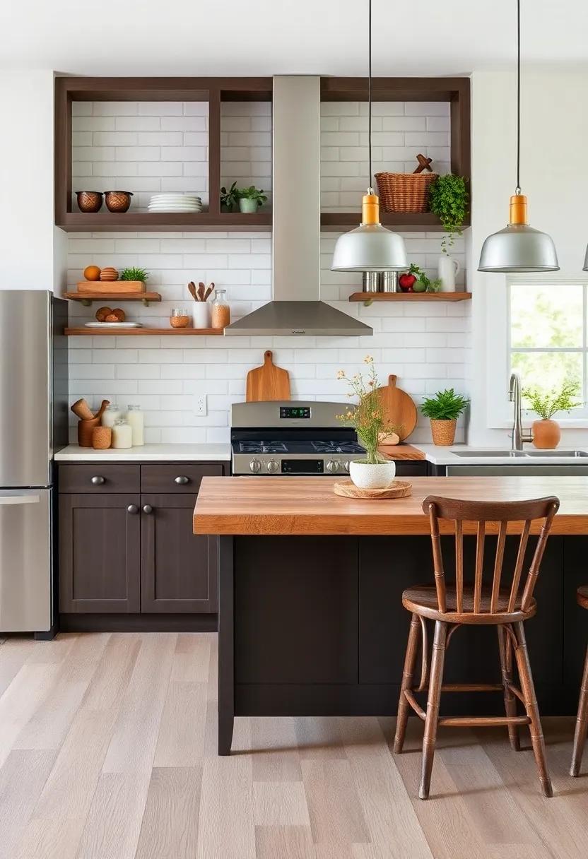 Rustic ​countertops: ‍Consider materials like butcher block or reclaimed ​wood ​that add warmth‌ and a‍ touch of ‌nature to your‌ kitchen