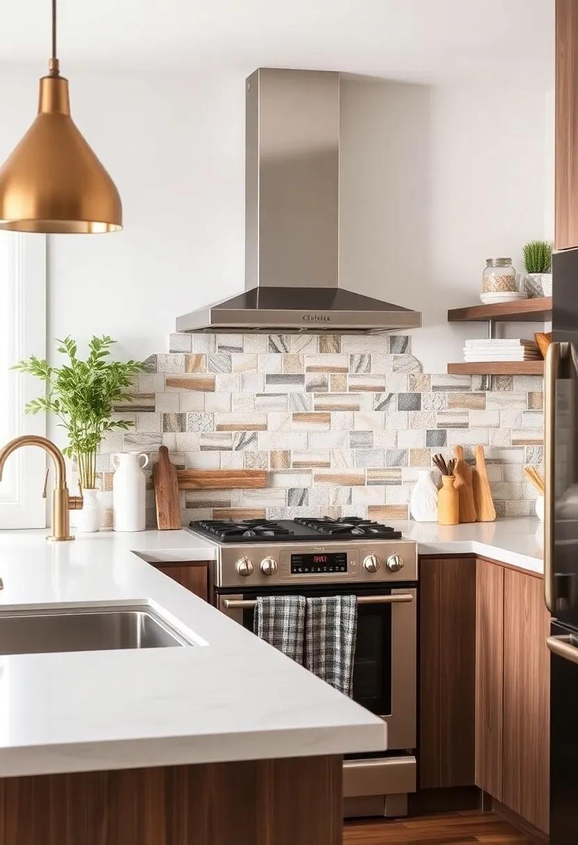 Unique backsplashes: Mixed​ materials​ such ‌as tiles,⁤ reclaimed wood, or even metallic elements can serve as stunning focal points