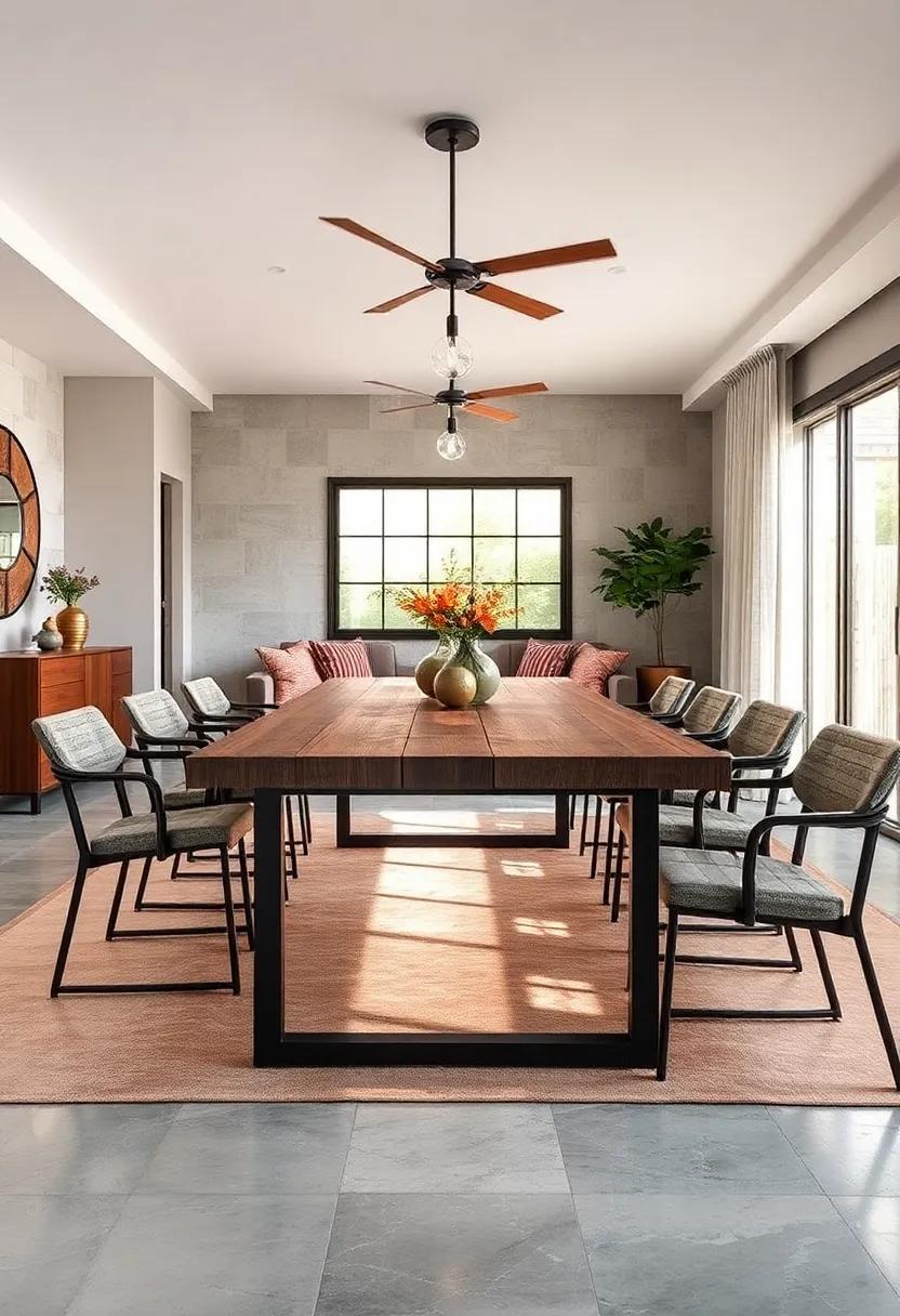 Industrial Edge: Tap into urban sophistication with a metal-framed extendable table paired with ​a wooden top that perfectly balances ruggedness and ‌refinement