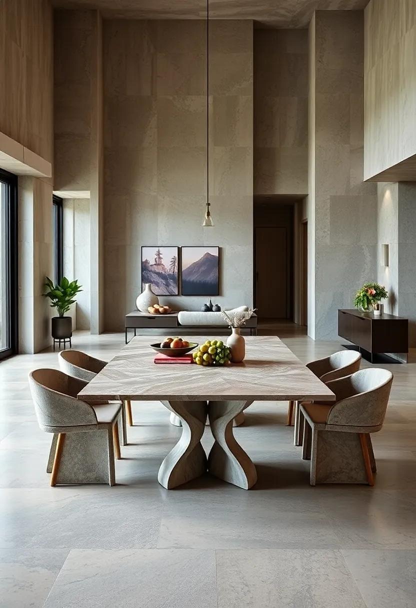 Sculptural Sensation: An artistic take on dining,​ these extendable tables challenge conventional designs with their sculptural bases and stunning tops