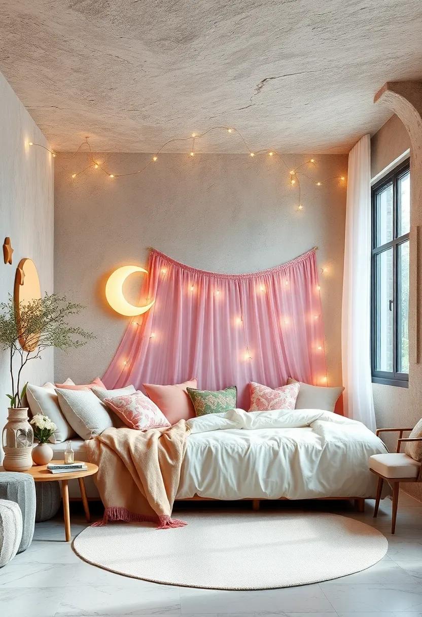 Celestial Accents: Incorporate moon and star decorations to enhance the ​mystical ‍vibe ⁣and make your room feel⁢ otherworldly