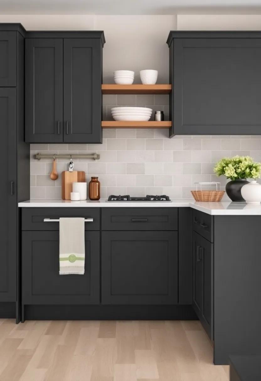Elegant Charcoals:⁢ Achieve‍ Modern Sophistication ⁣with ‌Dark ​Gray Cabinet Choices