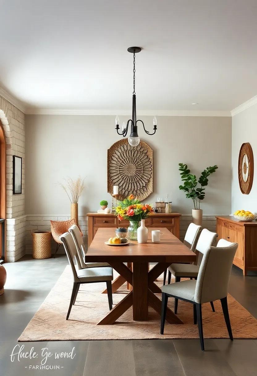 Delightful Wall Decor ⁣Ideas for a Farmhouse Dining Room Makeover