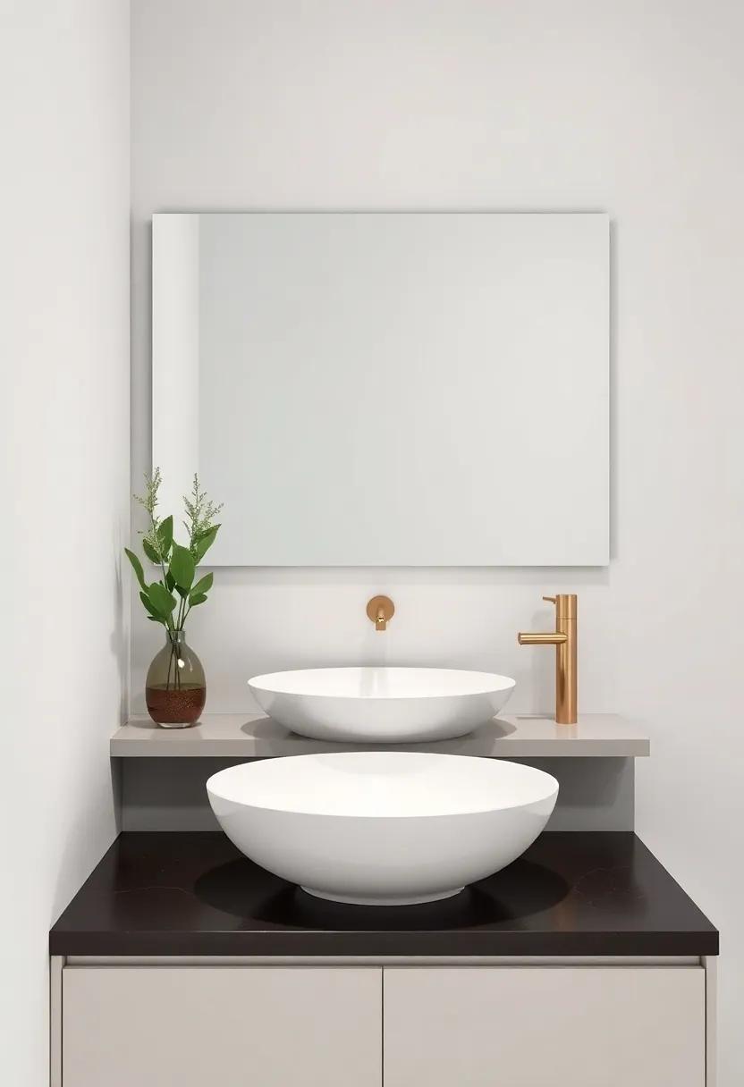 Elegant‌ Vessel Sinks: Opt ​for stylish vessel sinks that sit atop counters,‍ adding‍ sophistication while offering practicality⁢ for⁢ everyday use