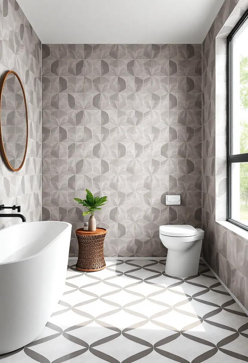 Geometric Tile Patterns: Incorporate bold ⁣geometric tiles on floors ⁣or ‌walls to ‍make a striking visual statement while remaining easy to clean