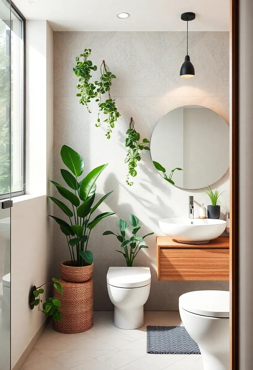 Plant Life: Introduce greenery ⁣with ⁢low-maintenance ‍plants that ​thrive⁣ in humid environments, ​adding freshness and ‌life to the decor