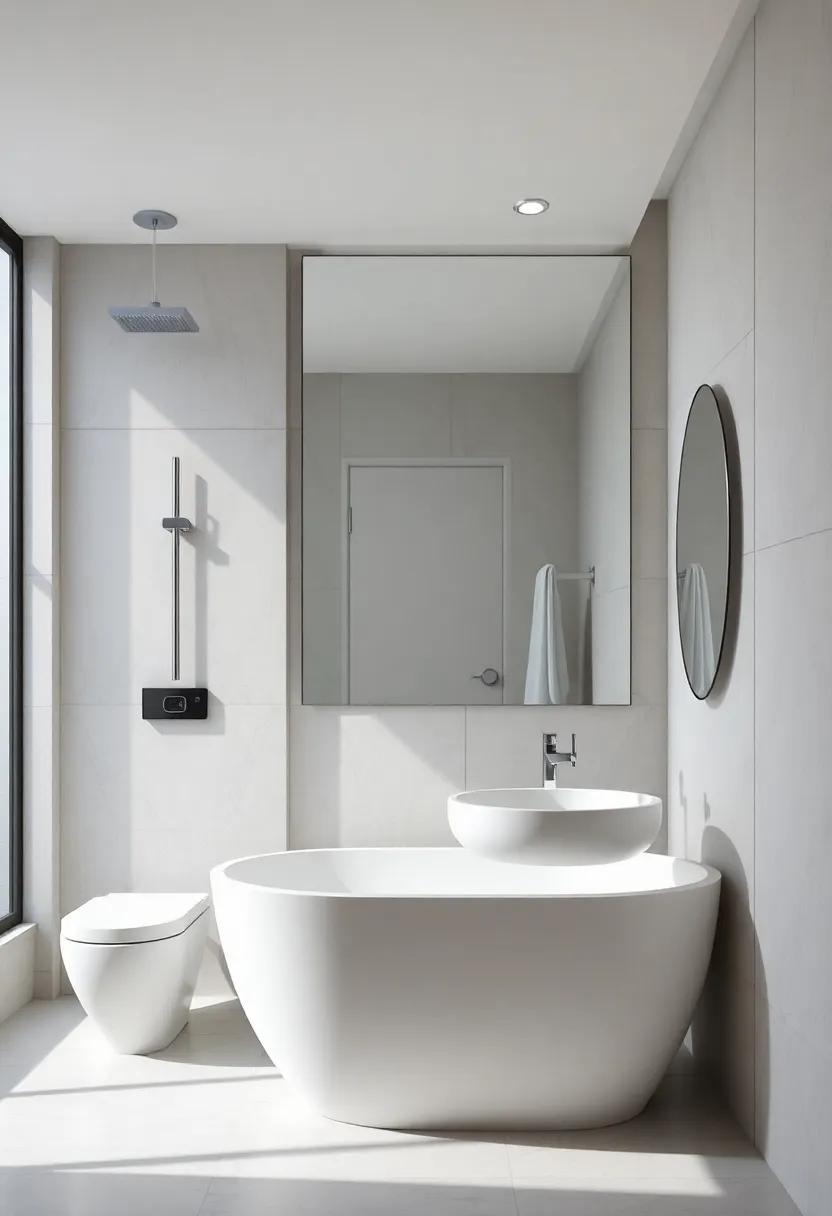 Smart Technology Integration:⁣ Incorporate smart mirrors or ‌thermostatic shower systems that⁢ enhance ‍convenience and sophistication in​ your bathroom⁣ routine