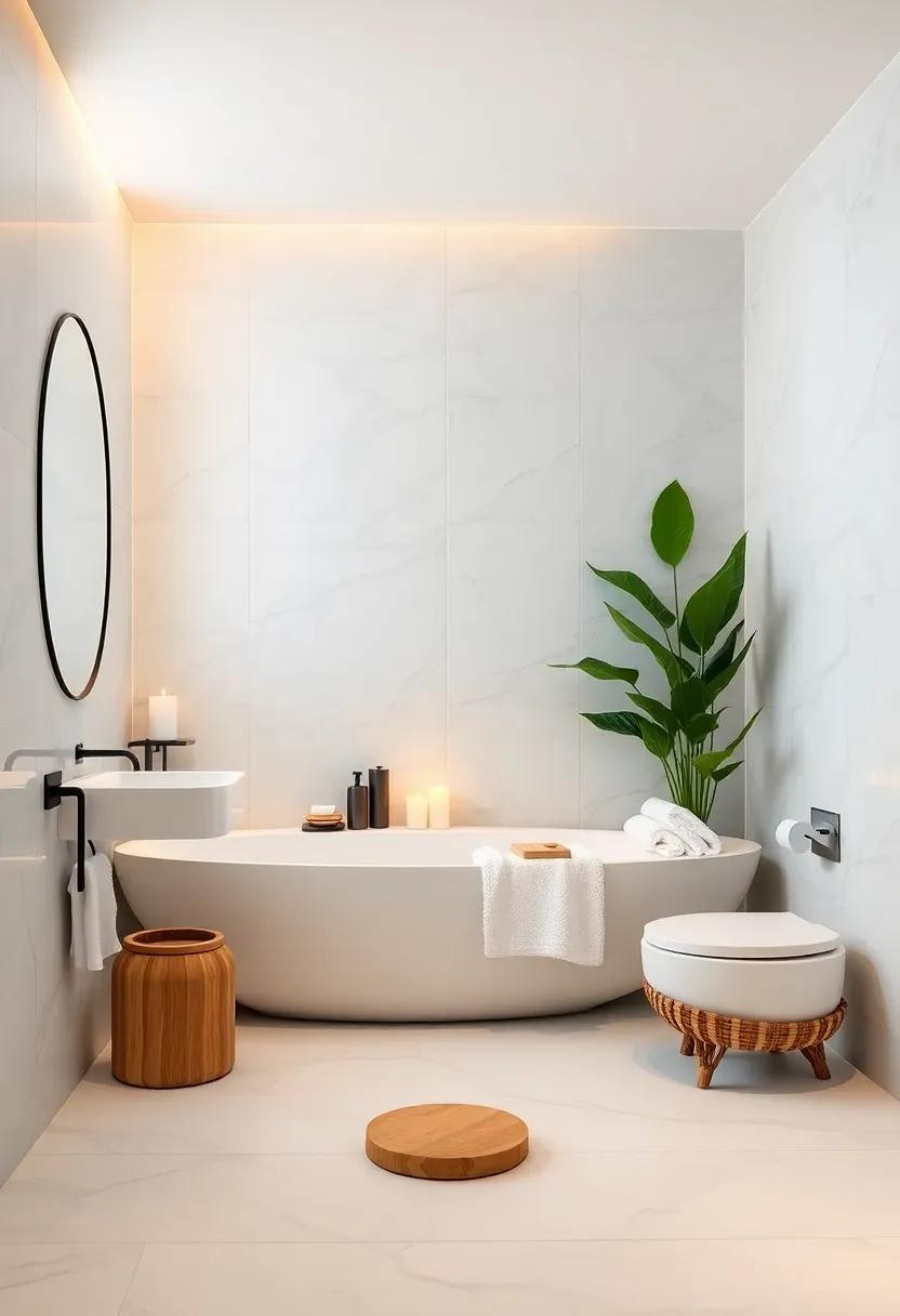 Spa-Inspired Details: Incorporate spa-like touches such as bamboo accessories,plush ‍robes,and soothing candles to create a relaxing retreat