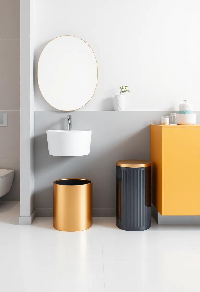 Stylish Waste Bins:​ Choose ⁢chic yet functional waste bins that seamlessly integrate into the decor, ⁤proving that even small accessories ⁢matter