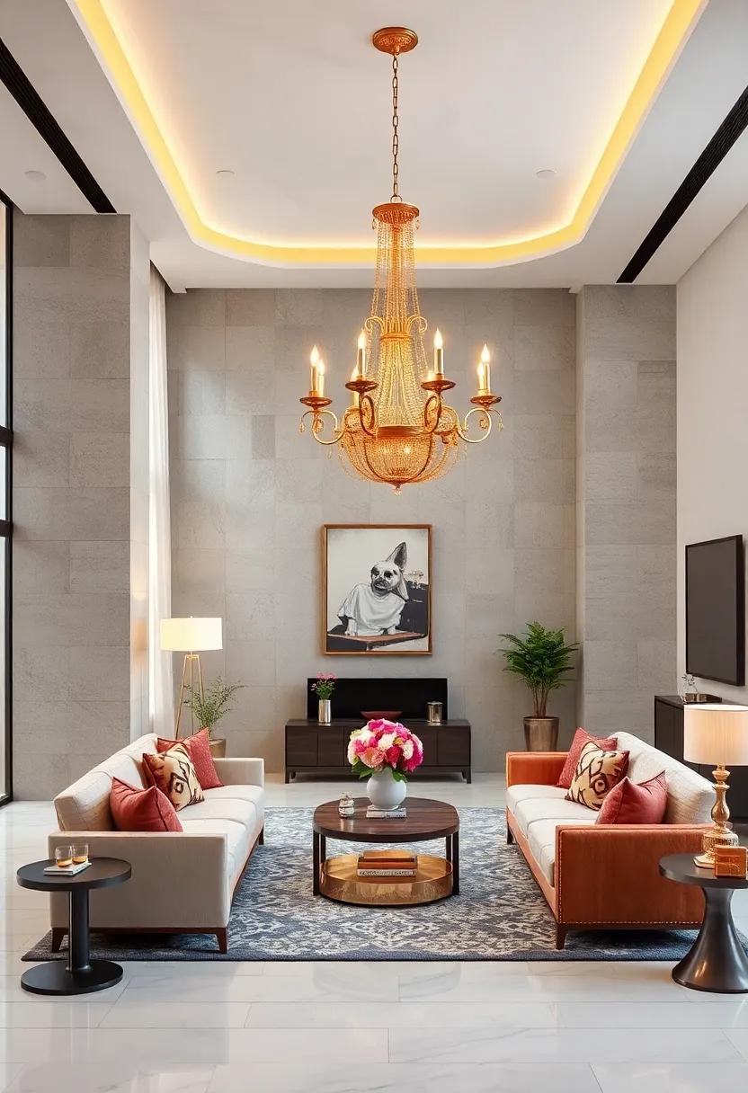 Vintage Glam: Embrace ⁤the charm of⁤ antique-inspired⁤ golden ‌chandeliers‍ that add a touch⁢ of history and elegance to contemporary spaces