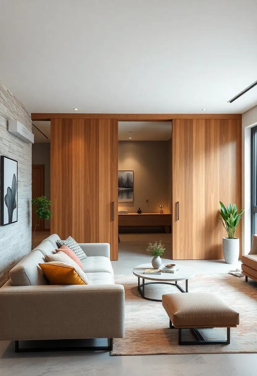 Natural Wood Finishes: embrace the beauty of nature ⁣with sliding doors in rich, natural ⁣wood finishes⁢ that enhance the warmth and​ coziness of the space