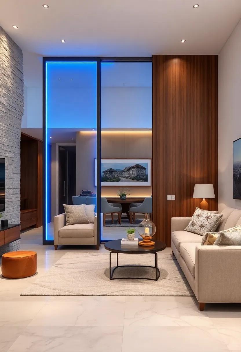Integrated Lighting: Explore sliding ⁤doors that incorporate built-in LED lighting,⁢ adding ambiance and functionality while separating different areas in ‌the room