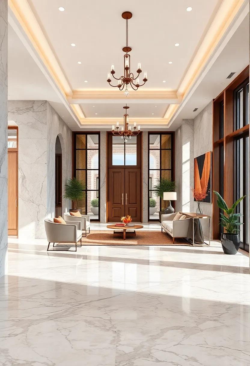Architectural Harmony:⁢ Integrating⁤ Marble Floors with Entryway Features