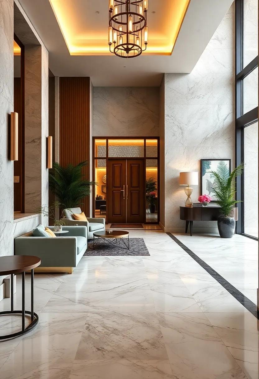 Elevating First Impressions‌ with Luxurious Marble Flooring Features
