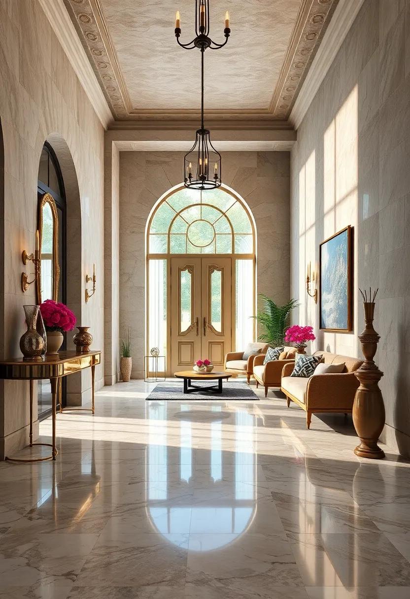 Historic Inspirations: Drawing from⁣ Timeless Entryway Designs ⁤with Marble