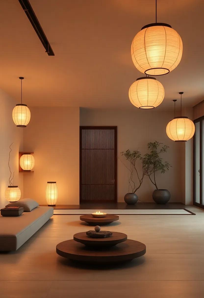 Zen Lighting: Soft,warm lighting from paper lanterns or dimmable fixtures creates‍ a serene‌ ambiance