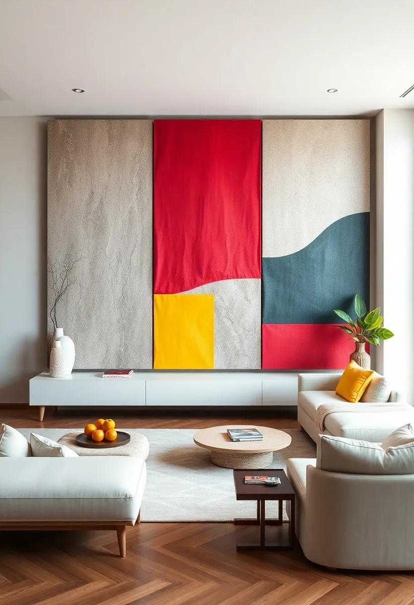 Color-Blocked Panels: Use bold‌ color-blocked panels as⁢ wall art‍ to create a modern, chic aesthetic‍ that⁢ energizes any room