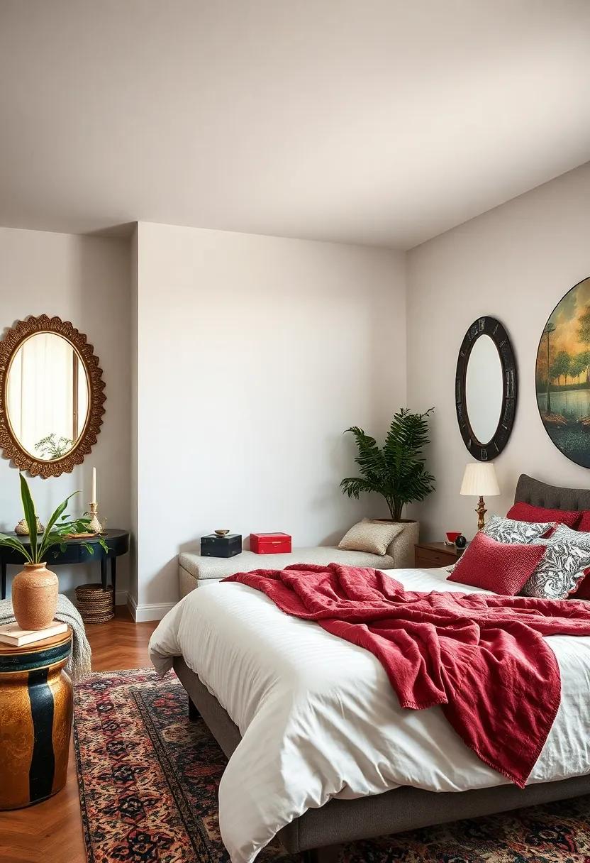Funky Mirrors: Seek out ⁢mirrors ⁢in unexpected shapes or ⁤with elaborate frames to enhance light‍ and space