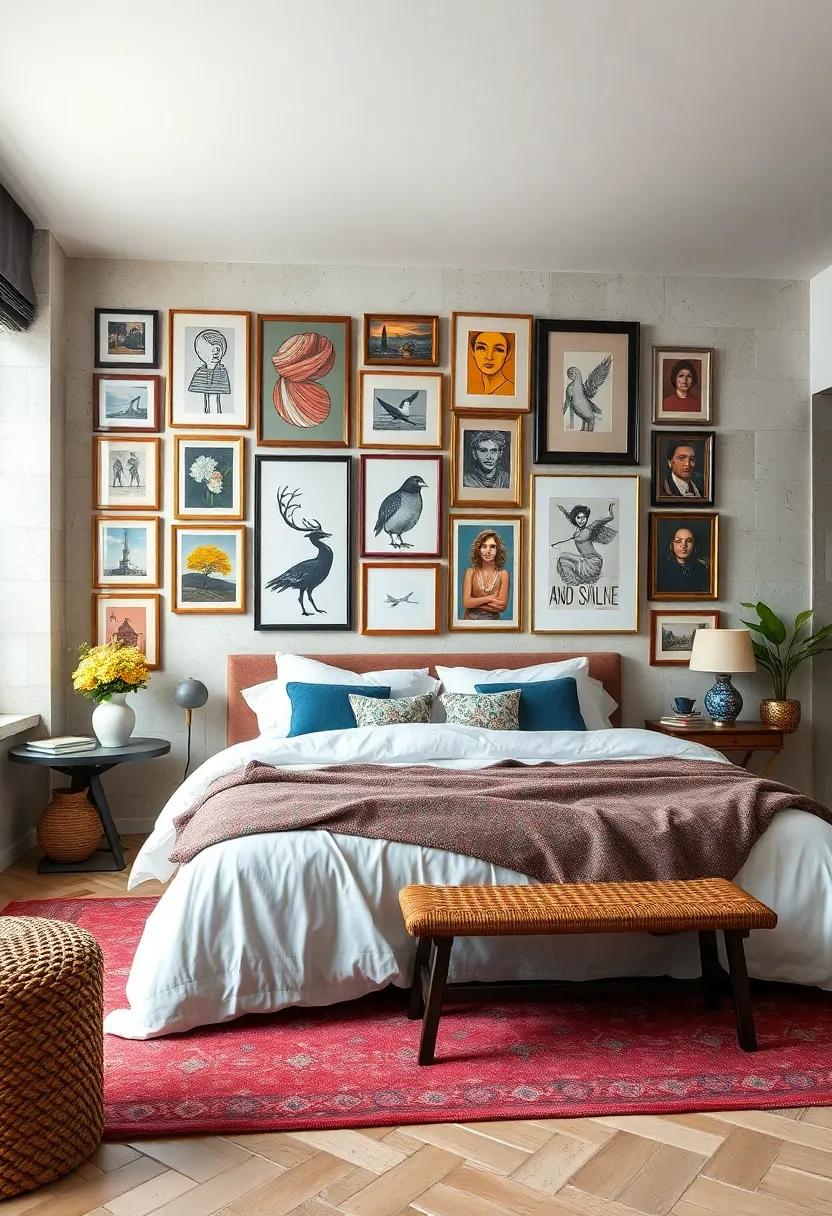 Gallery Wall: Curate a collection ⁣of art, photos, and prints​ in​ different sizes and frames for a dynamic display
