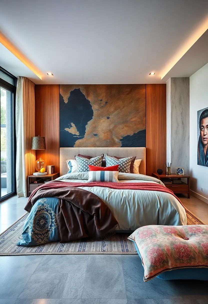 Layered Bedding: Mix and match ​patterns and⁢ textures ​in your‍ bedding for a cozy yet‍ visually striking look
