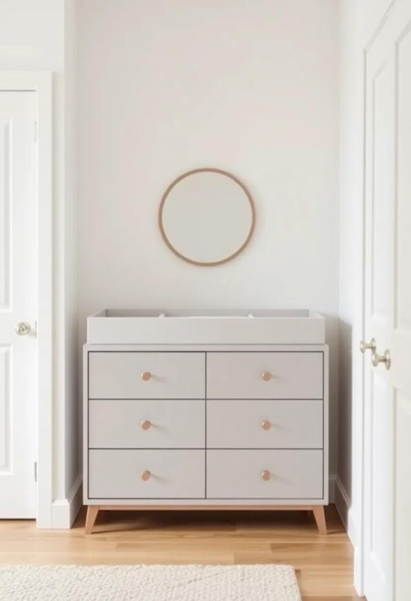 Choose ⁤a changing table that doubles as a dresser, blending ​functionality ⁢with simplicity​ for ​a streamlined look