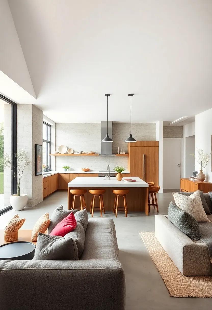 Open ⁤Floor‍ Plan: If possible, design the kitchen as part of an open living area—integrating it with adjacent spaces for a unified aesthetic