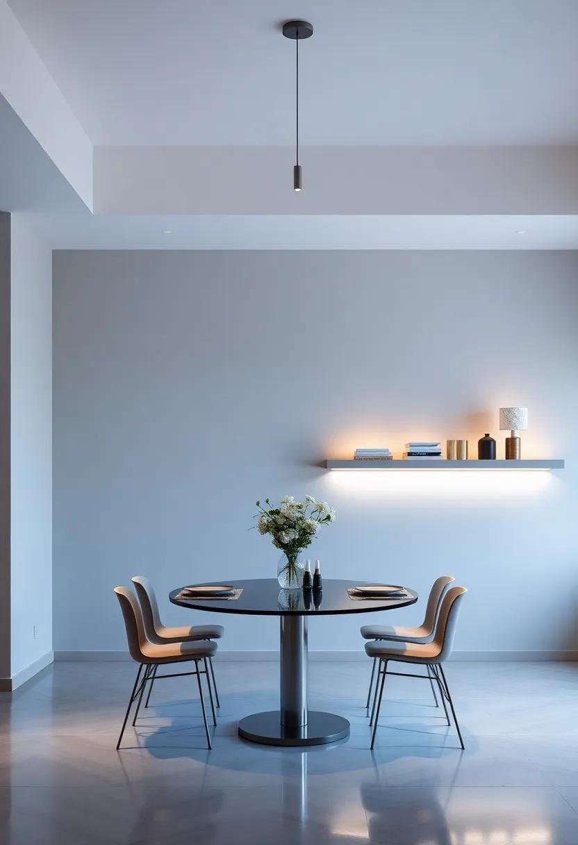 Illuminated ​Elegance: Incorporate LED lights beneath ​floating shelves to create a ⁢warm, inviting ambiance during dinner‌ parties