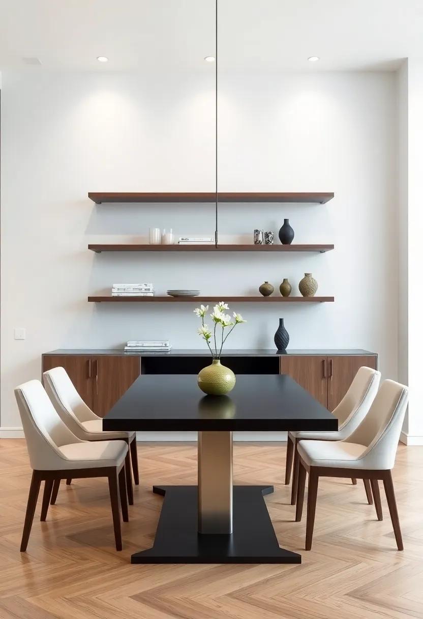 Sophisticated Storage: Install floating‍ shelves with a hidden mounting system to create a clean look ‍while providing essential storage for dining essentials