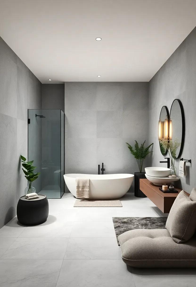 Crafting Visual⁤ Harmony with Monochrome Accents in Bathroom Décor