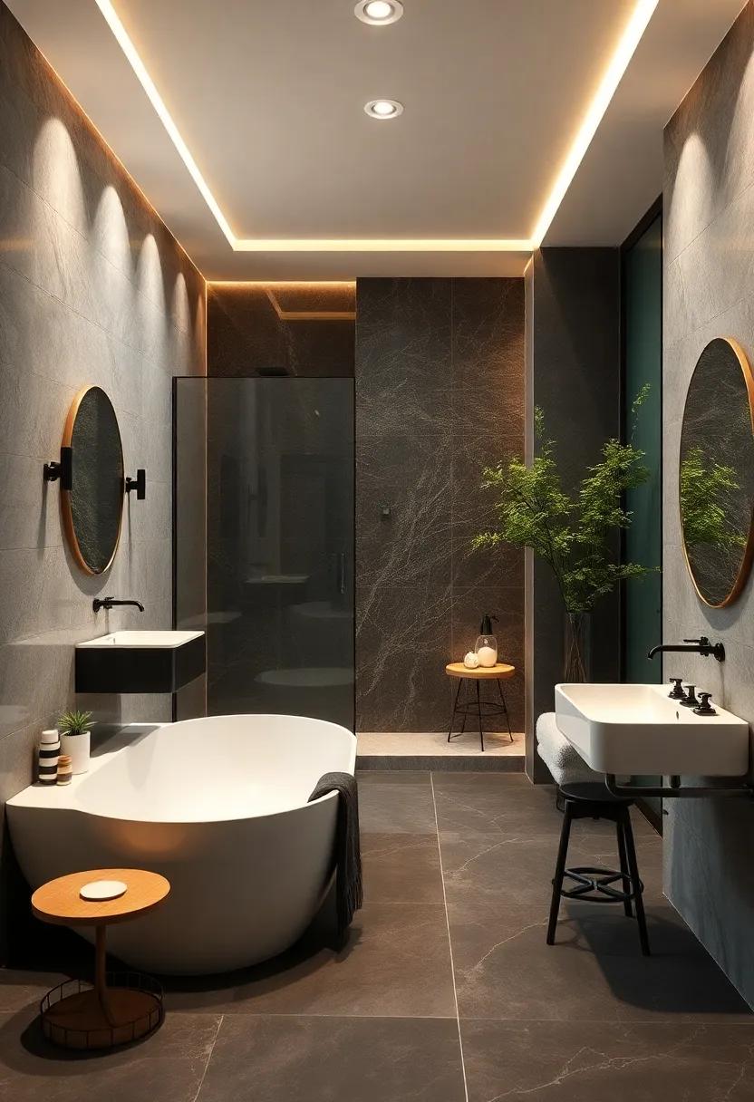 Emphasizing ⁤Clean Lines: The Role of Geometry in Monochrome​ Bathroom Style