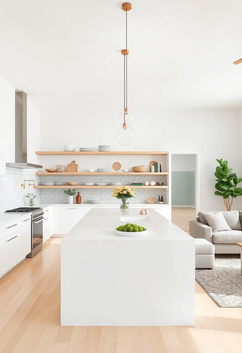 Open shelving: Swap out⁢ upper cabinets for open shelving to keep your kitchen ⁤light ⁤and ⁣airy while‍ displaying your favorite dishware and decor